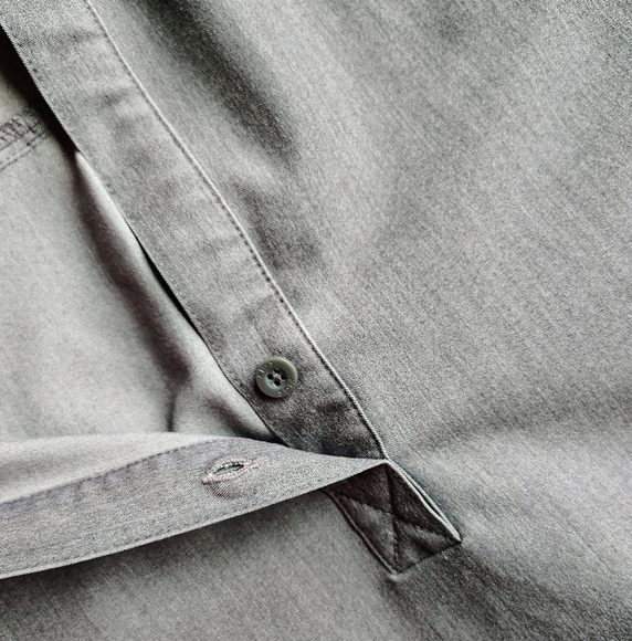 Figs Rafaela Oversized Scrub Top Women Mandarin Collar Grey Professional XL. - Picture 7 of 14